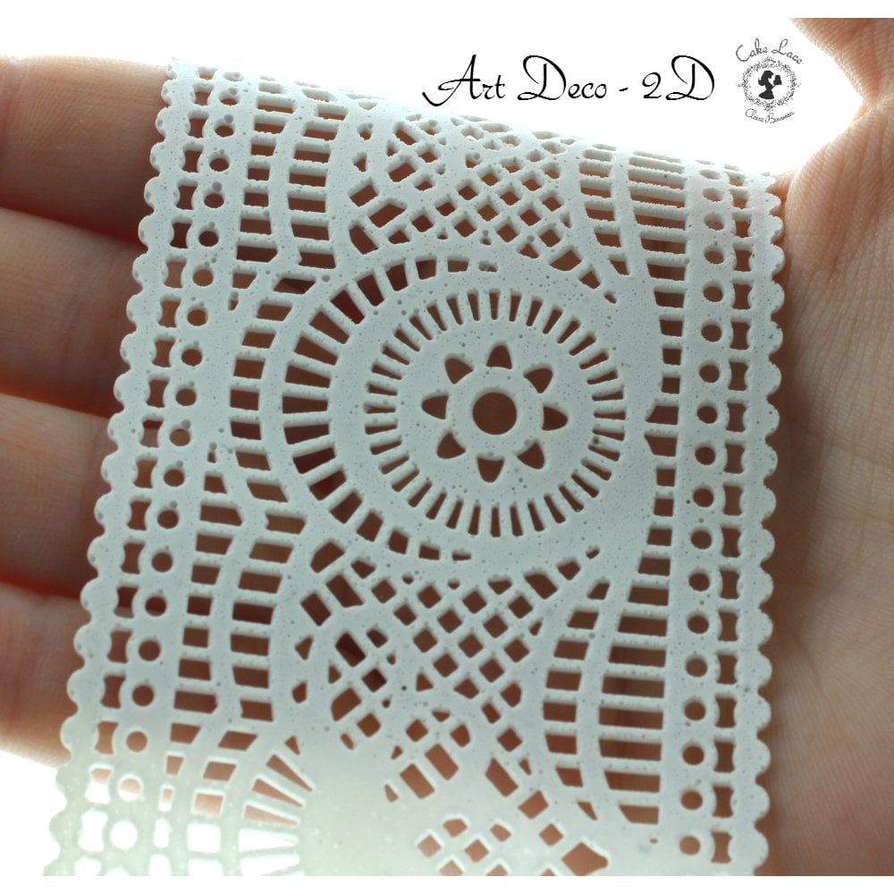 Cake Lace Art Deco - 3D Large Lace Strip