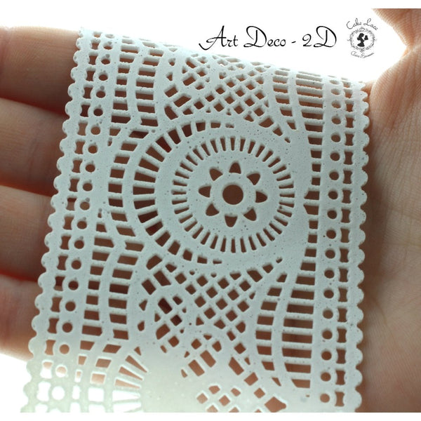 Cake Lace Art Deco - 3D Large Lace Strip