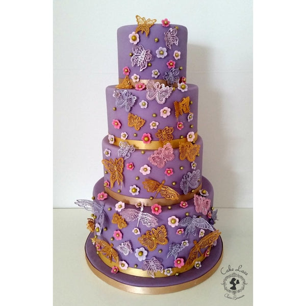 Cake Lace Beautiful Butterflies - 3D Large Lace Mat