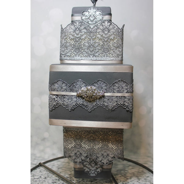Cake Lace Damask - 3D Large Lace Mat