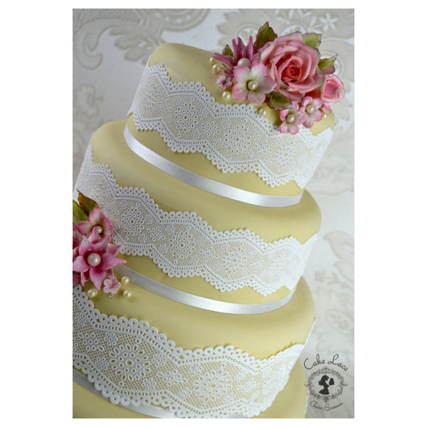 Cake Lace Broderie Anglaise - 3D  Lace Strip Mat