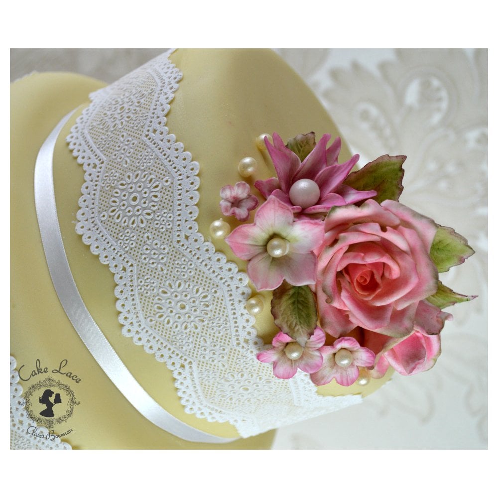 Cake Lace Broderie Anglaise - 3D  Lace Strip Mat