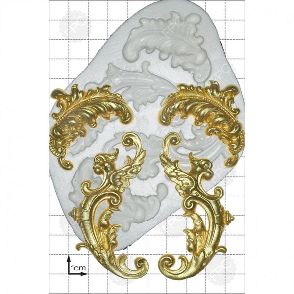 FPC Feather Scrolls Mould
