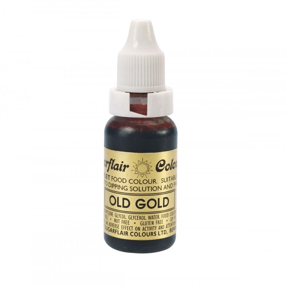 Sugarflair Old Gold - Sugartint Concentrated Droplet Colour 14ml