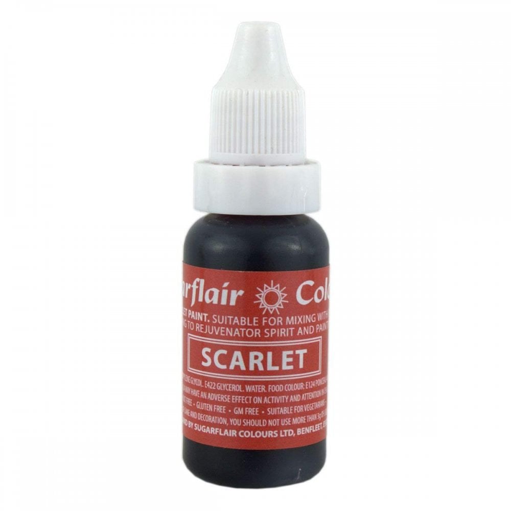 Sugarflair Scarlet - Sugartint Concentrated Droplet Colour 14ml