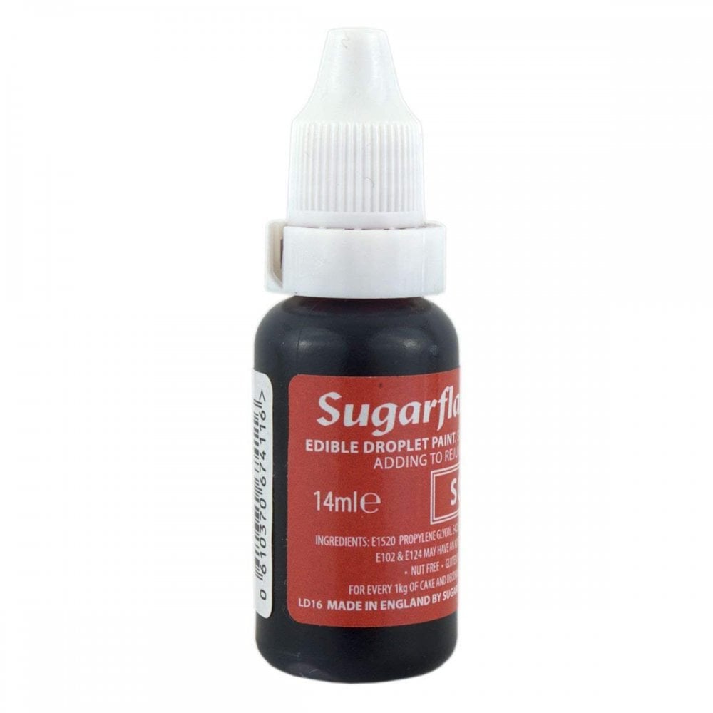Sugarflair Scarlet - Sugartint Concentrated Droplet Colour 14ml