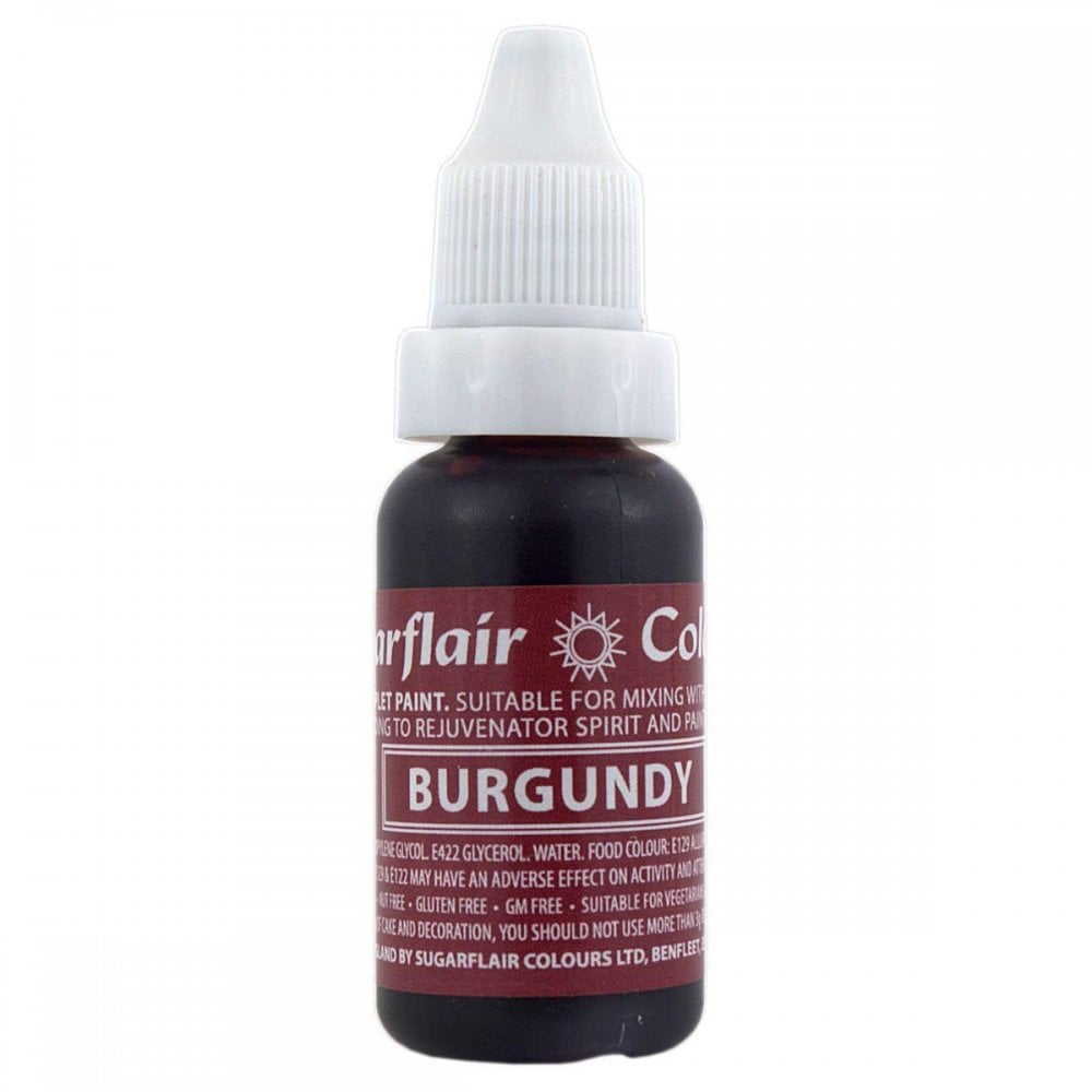 Sugarflair Burgundy - Sugartint Concentrated Droplet Colour 14ml