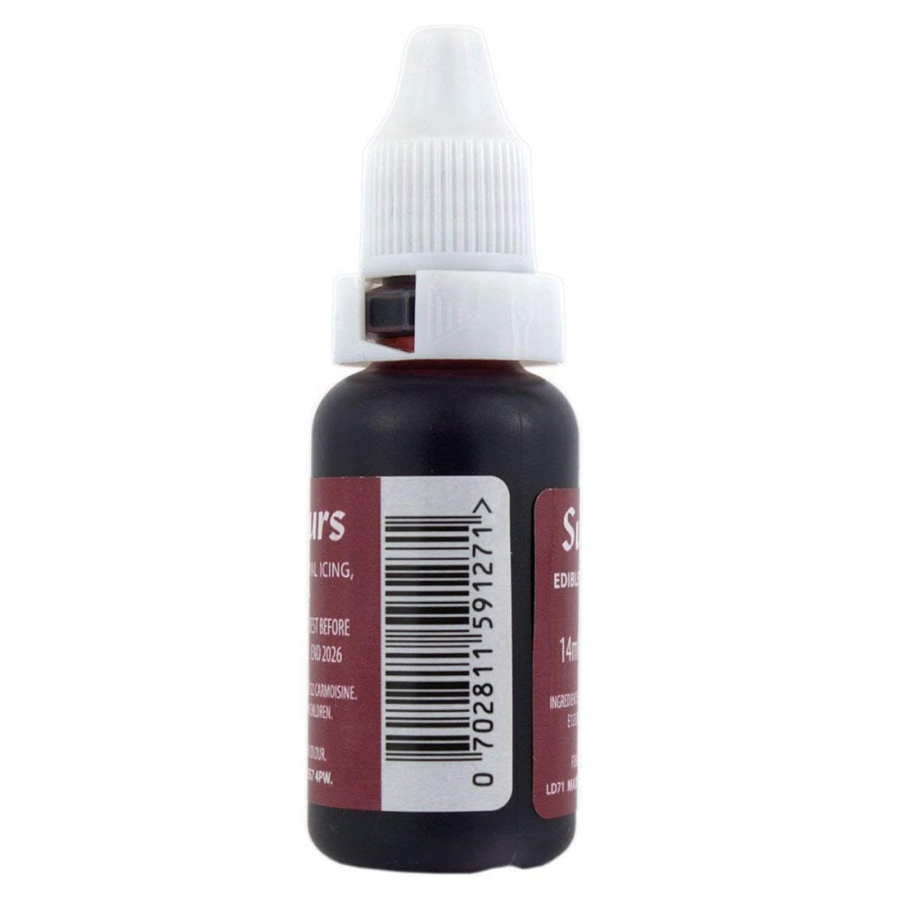 Sugarflair Burgundy - Sugartint Concentrated Droplet Colour 14ml