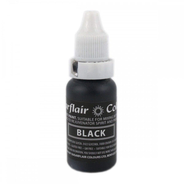 Sugarflair Black - Sugartint Concentrated Droplet Colour 14ml
