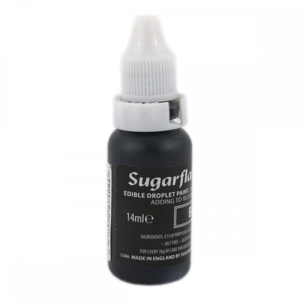 Sugarflair Black - Sugartint Concentrated Droplet Colour 14ml