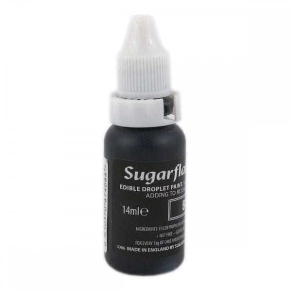 Sugarflair Black - Sugartint Concentrated Droplet Colour 14ml