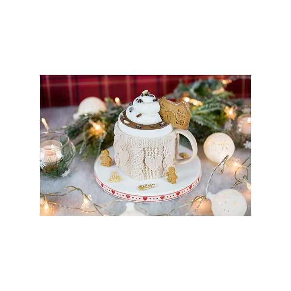Karen Davies Winter Village & Sugar Snowflakes Moulds - Set of 2