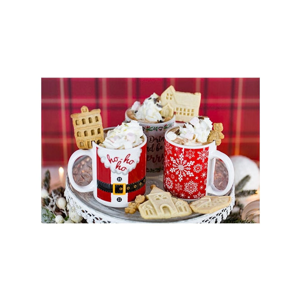Karen Davies Winter Village & Sugar Snowflakes Moulds - Set of 2