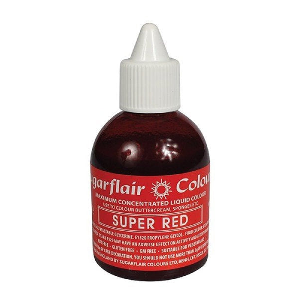 Sugarflair Super Red Maximum Concentrated Liquid Colouring 60ml