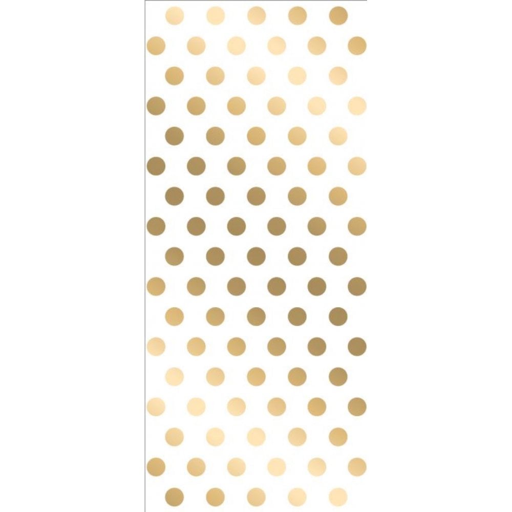 Anniversary House Gold Polka Dot Treat Bags with Twist Ties x 20