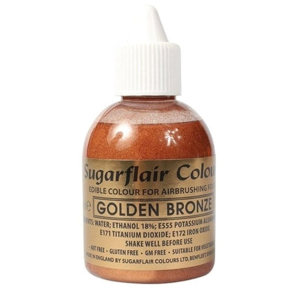 Sugarflair Golden Bronze - Airbrush Colour 60ml