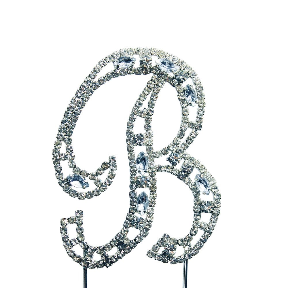 Make A Wish Diamante Letters Crystal Embellishment Cake Decorations