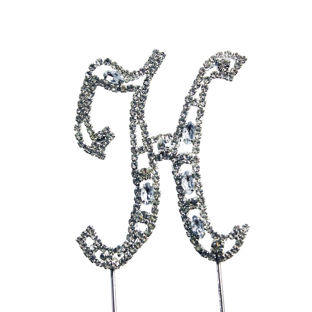 Make A Wish Diamante Letters Crystal Embellishment Cake Decorations