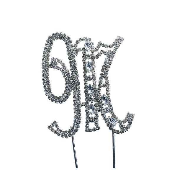 Make A Wish Diamante Letters Crystal Embellishment Cake Decorations