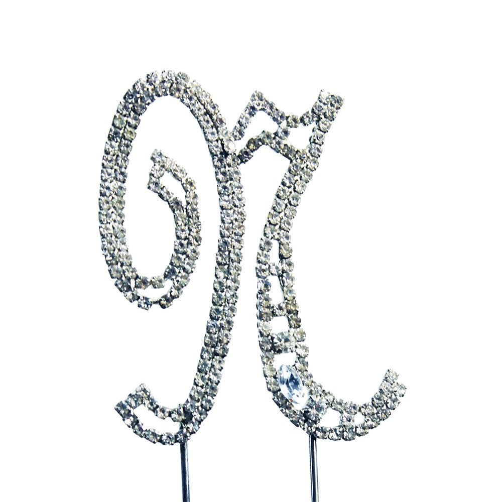 Make A Wish Diamante Letters Crystal Embellishment Cake Decorations