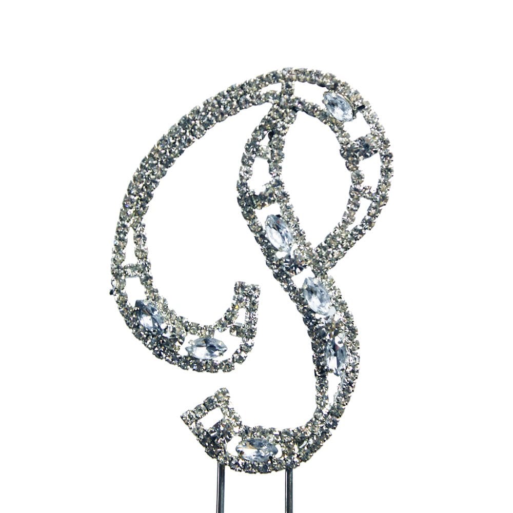 Make A Wish Diamante Letters Crystal Embellishment Cake Decorations
