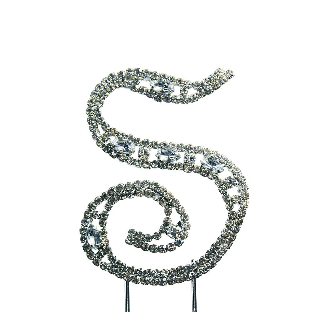 Make A Wish Diamante Letters Crystal Embellishment Cake Decorations