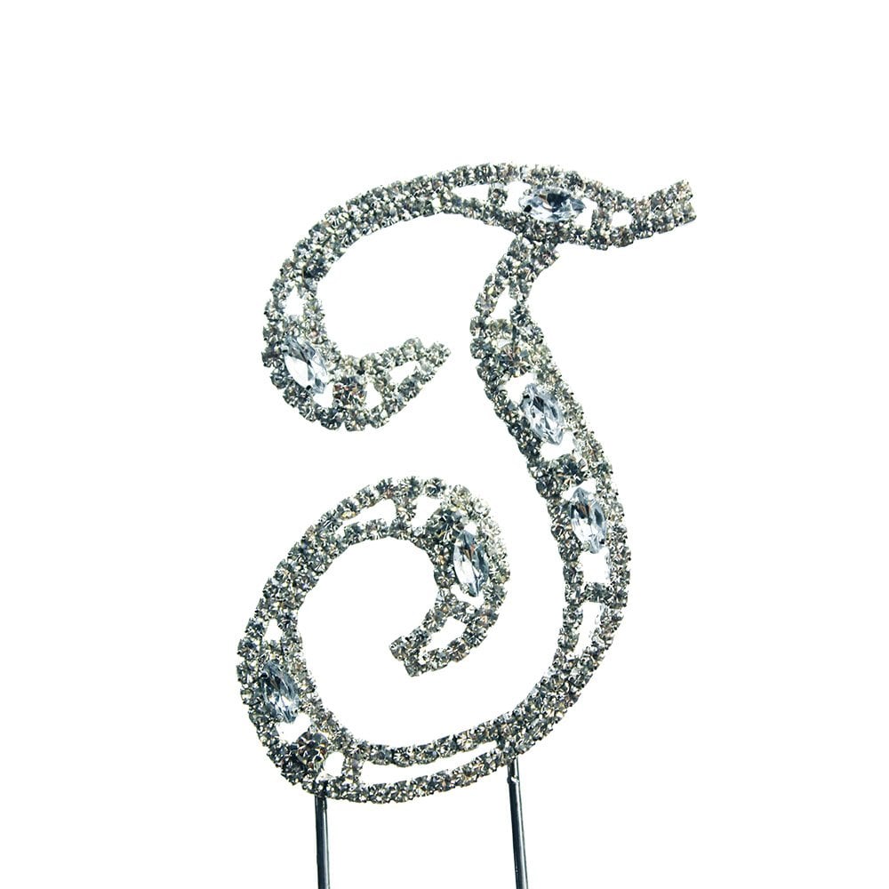 Make A Wish Diamante Letters Crystal Embellishment Cake Decorations