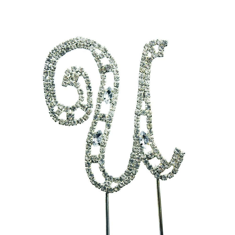 Make A Wish Diamante Letters Crystal Embellishment Cake Decorations