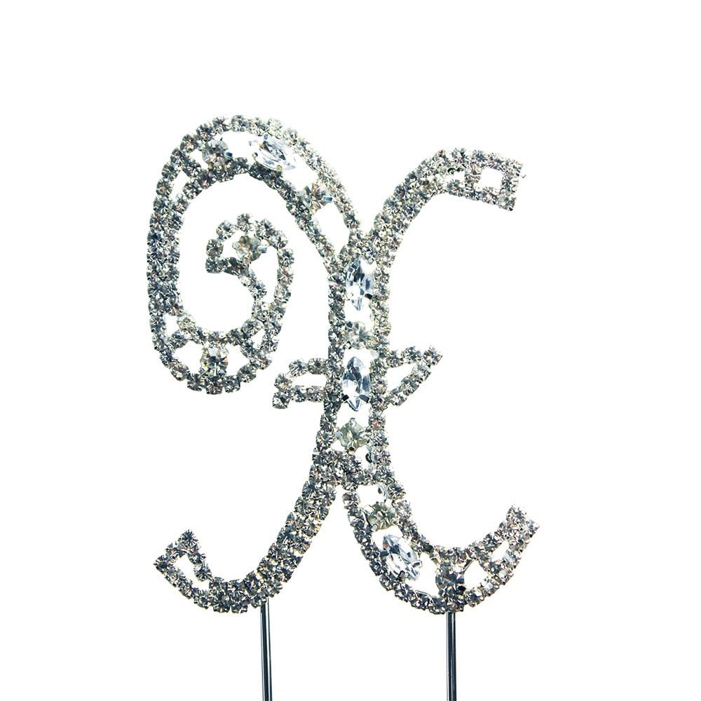Make A Wish Diamante Letters Crystal Embellishment Cake Decorations