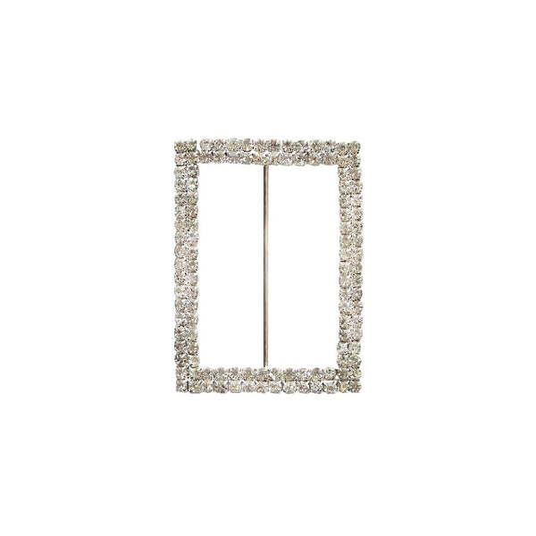 Make A Wish Large Rectangle Crystal Diamante Buckle Decoration