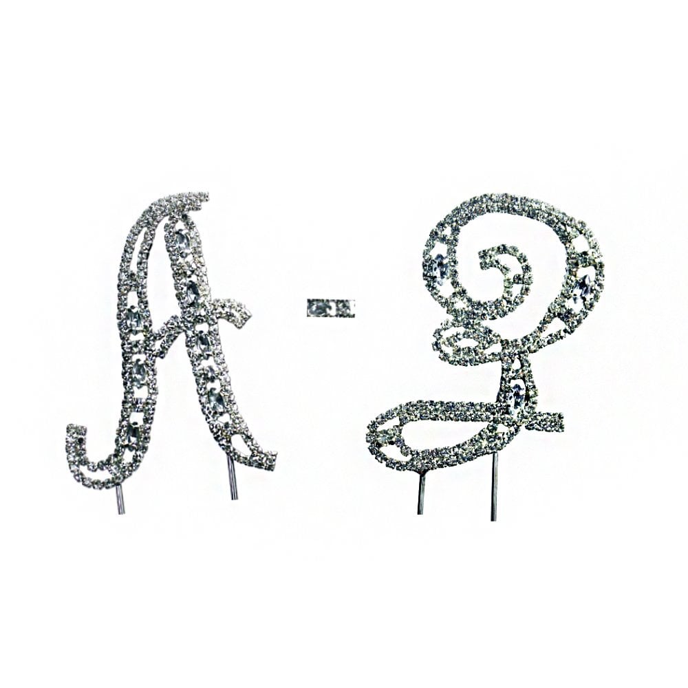 Make A Wish Diamante Letters Crystal Embellishment Cake Decorations
