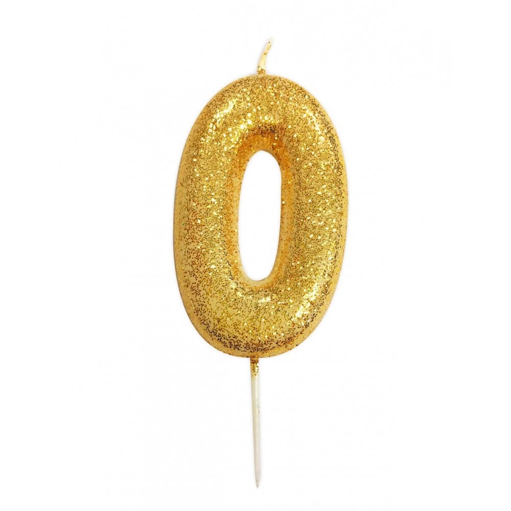 Anniversary House Gold - Glitter Number Candles