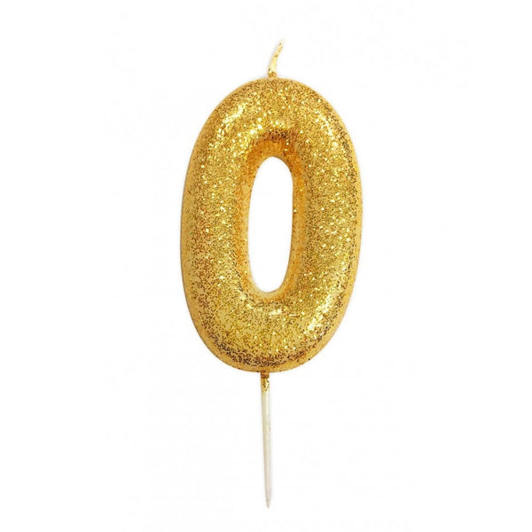 Anniversary House Gold - Glitter Number Candles