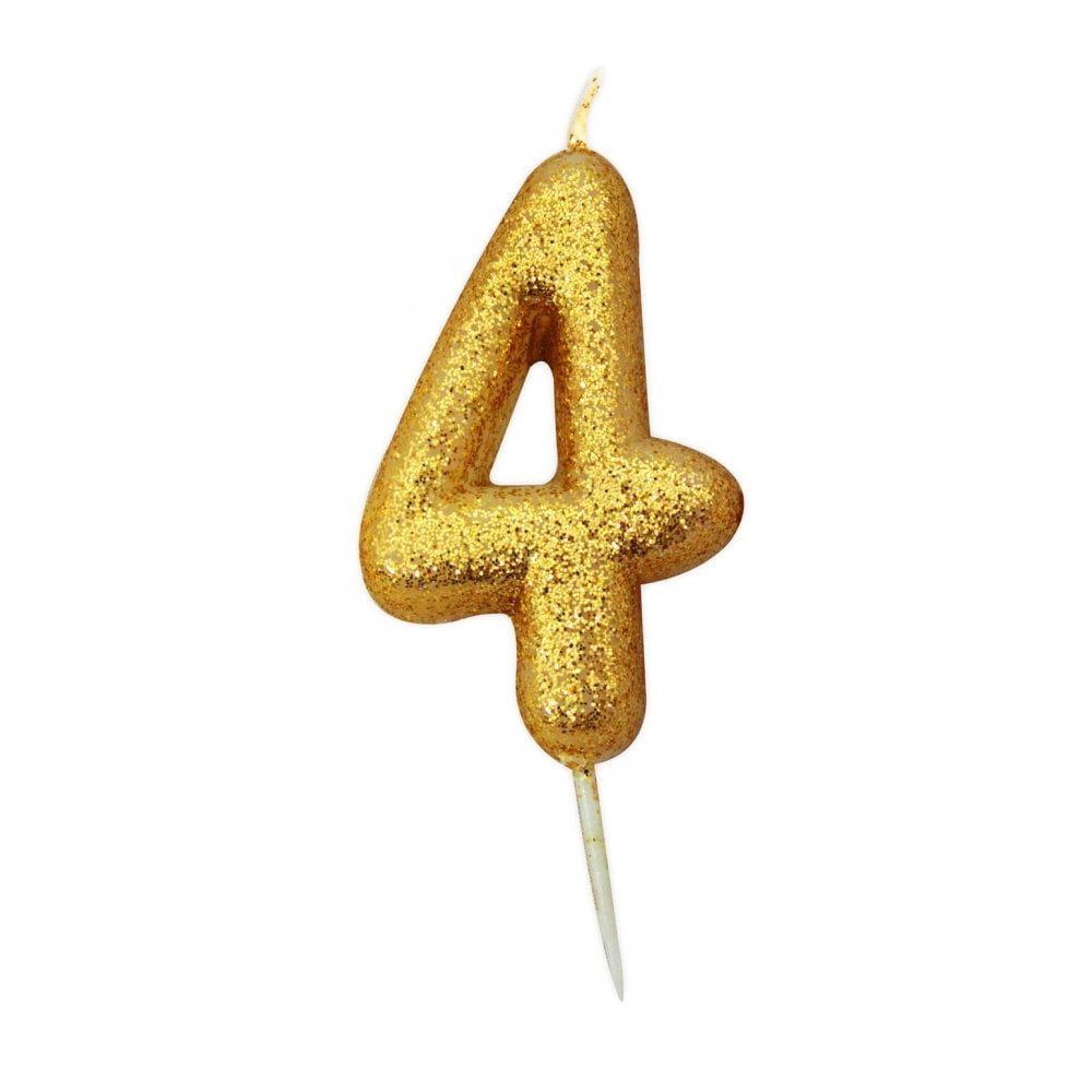 Anniversary House Gold - Glitter Number Candles