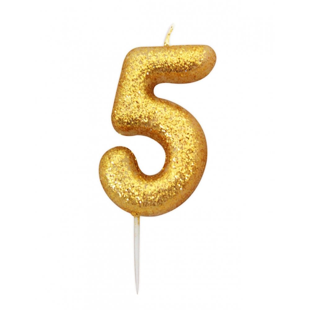 Anniversary House Gold - Glitter Number Candles