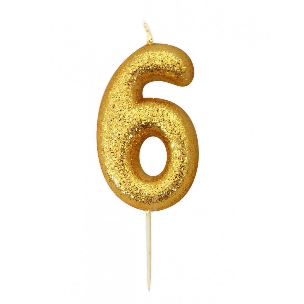 Anniversary House Gold - Glitter Number Candles