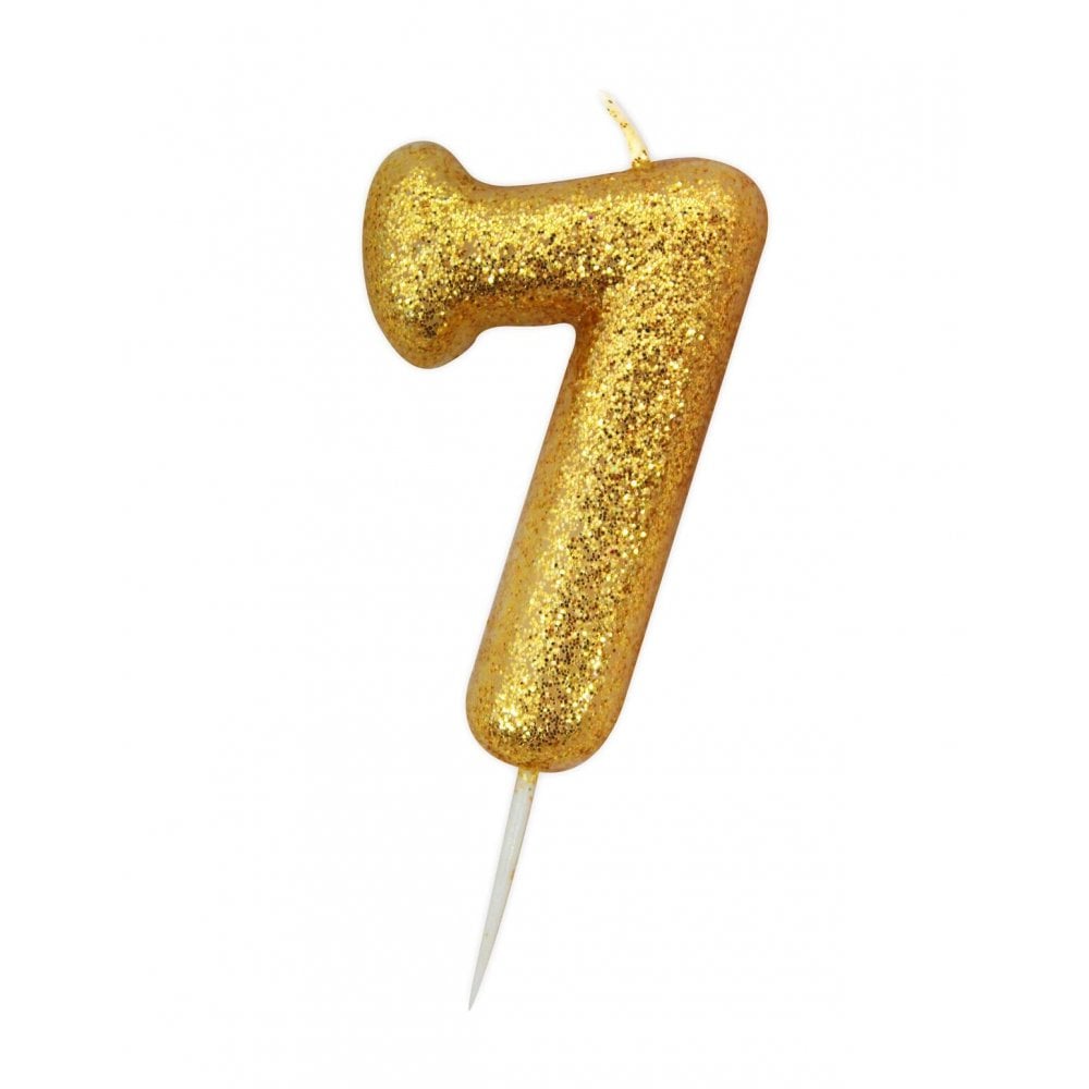 Anniversary House Gold - Glitter Number Candles