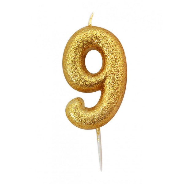 Anniversary House Gold - Glitter Number Candles