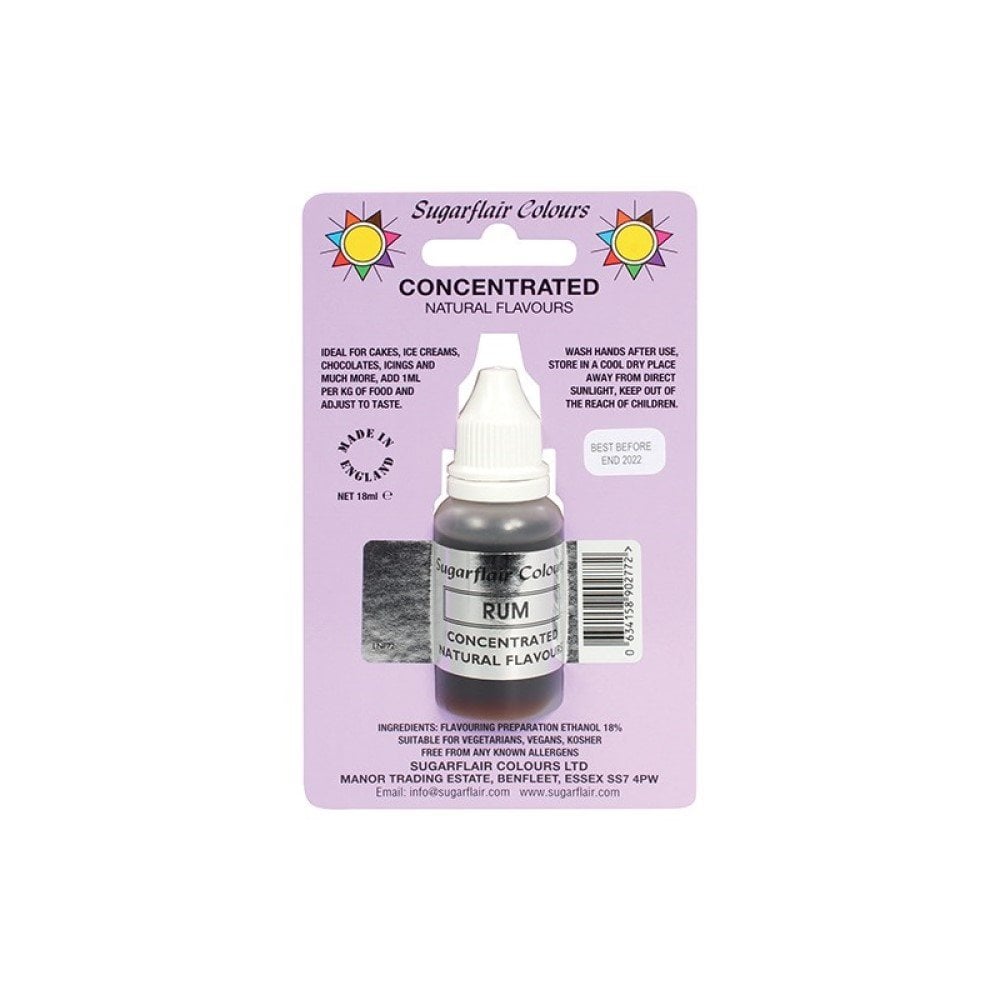 Sugarflair Rum - Kosher Concentrated Natural Flavour 30ml