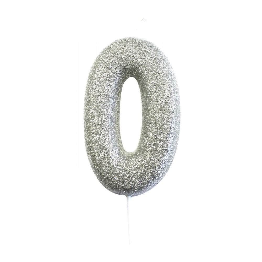 Anniversary House Silver - Glitter Number Candles