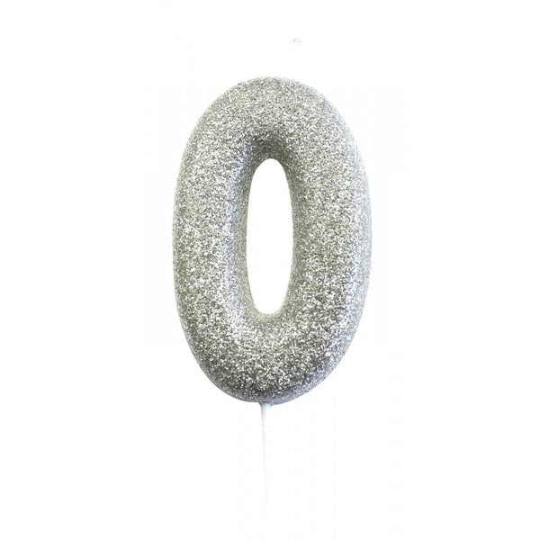 Anniversary House Silver - Glitter Number Candles
