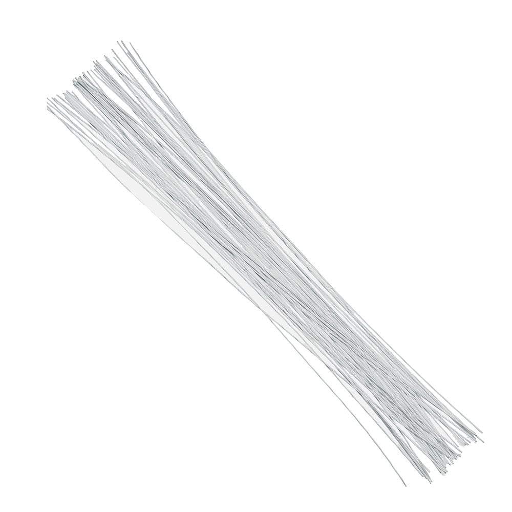 Hamilworth 18 Gauge White Florist Wires x 25