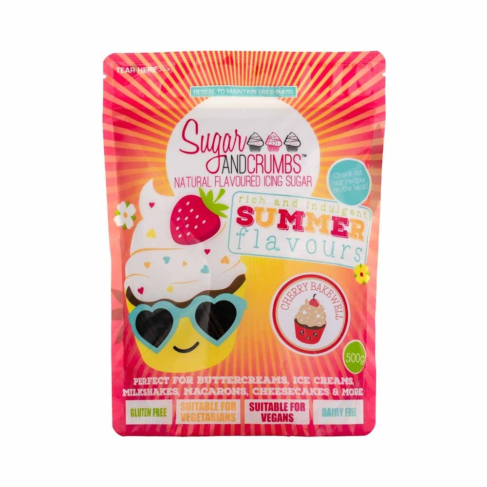 Sugar & Crumbs Cherry Bakewell Icing Sugar 500g