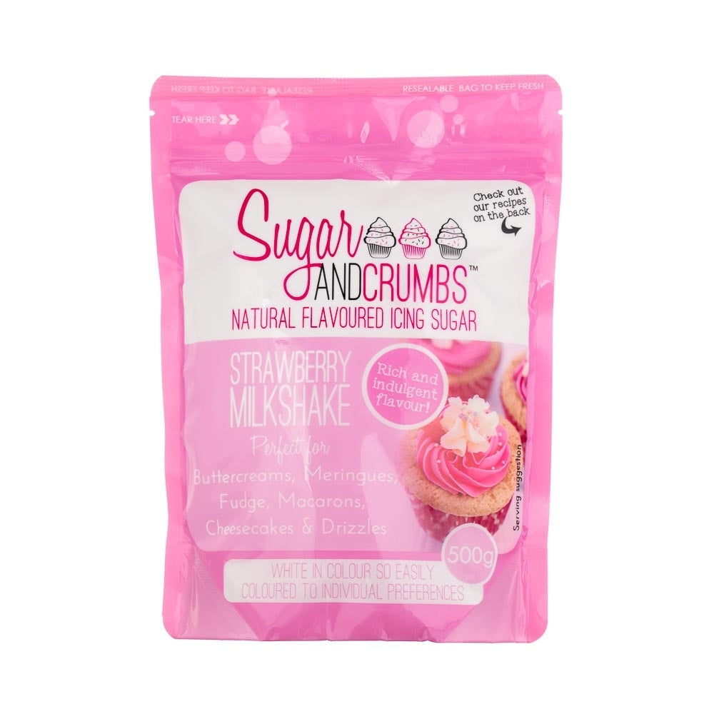 Sugar & Crumbs Strawberry Milkshake Icing Sugar 500g