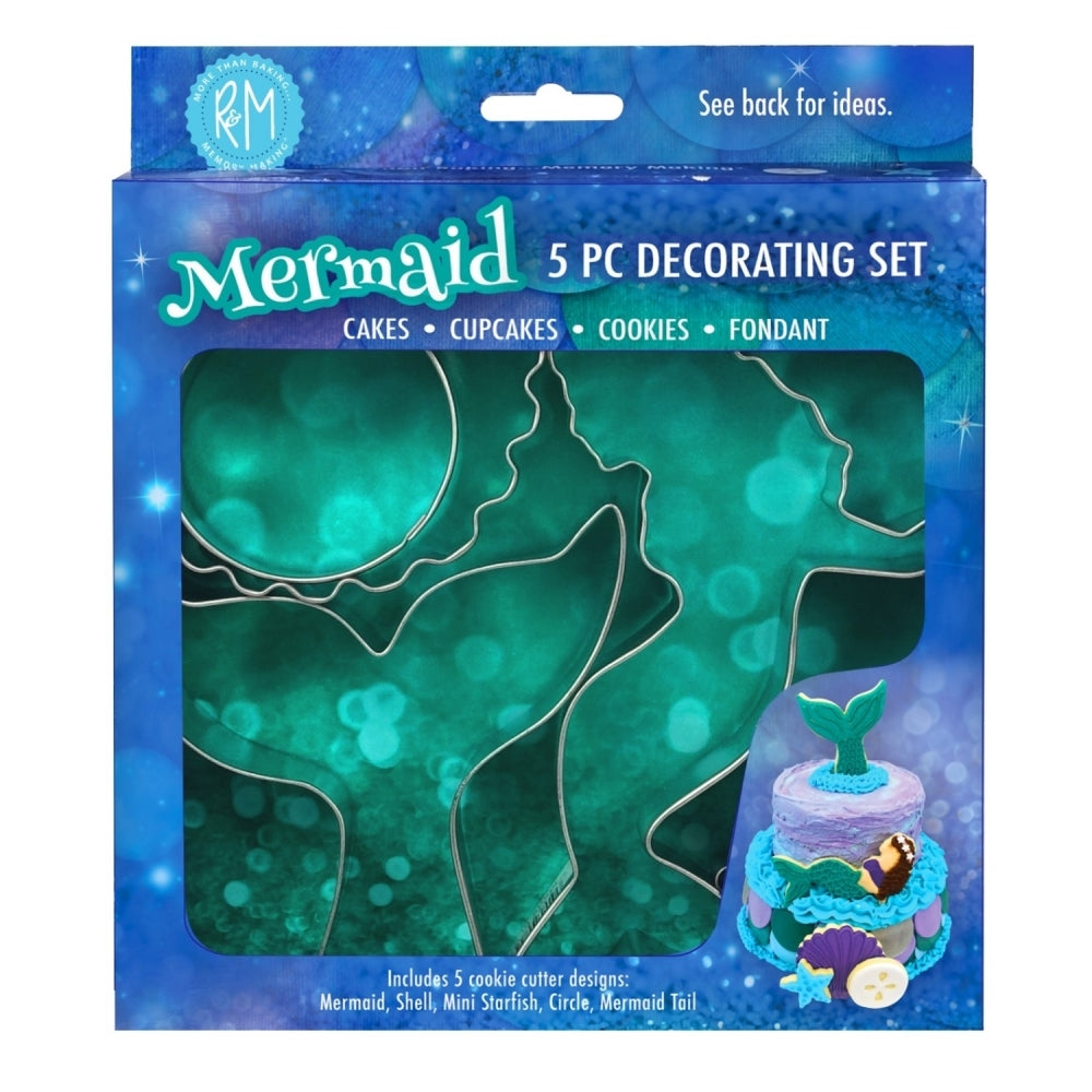 Anniversary House Mermaid 5 Piece Cutter Set