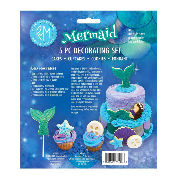 Anniversary House Mermaid 5 Piece Cutter Set