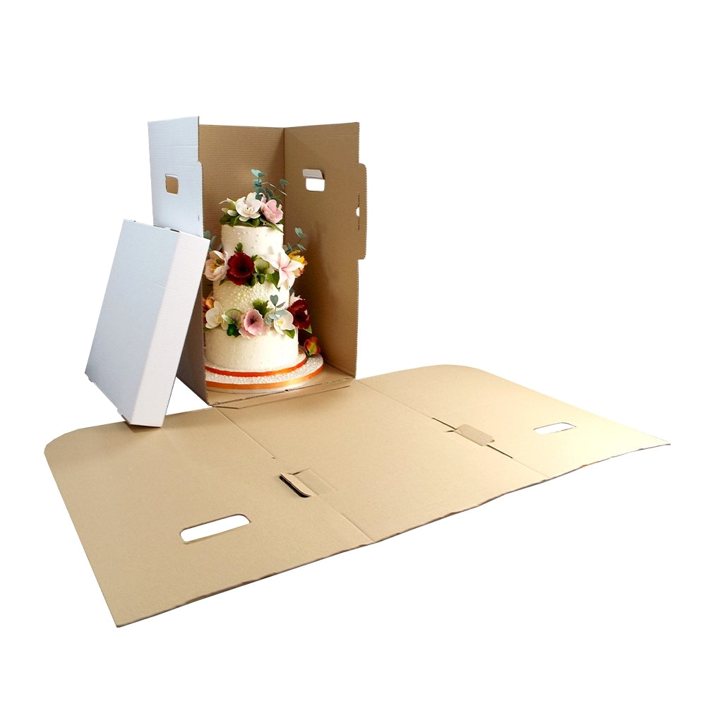 Simply Making 16" x 16" x 27" Tall Corrugated White Cake Box & Insert