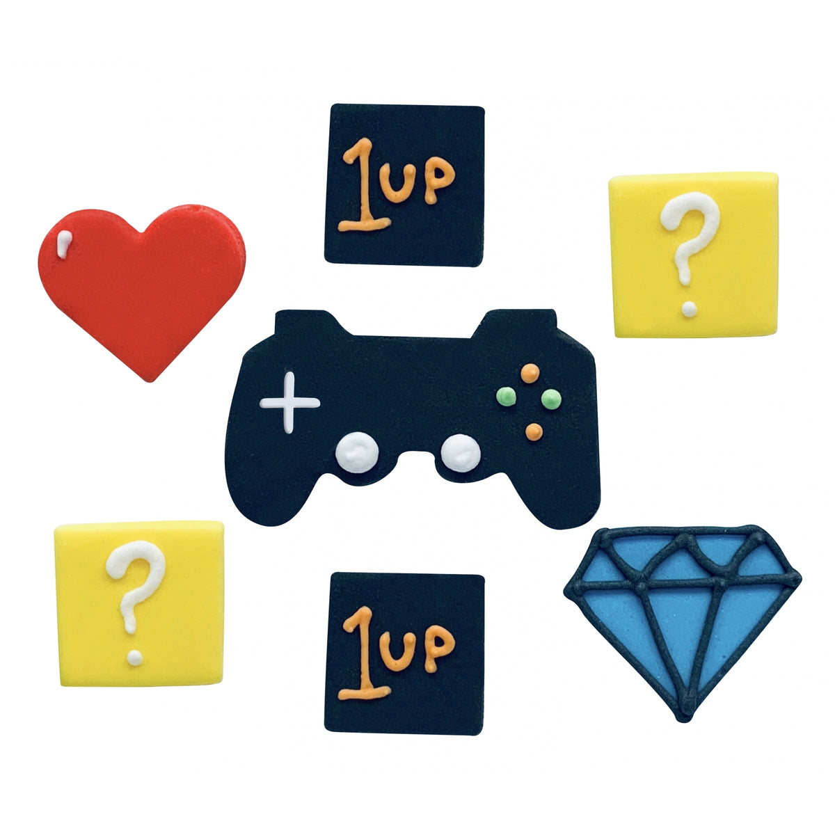 Anniversary House Gaming Party Sugar Toppers x 7