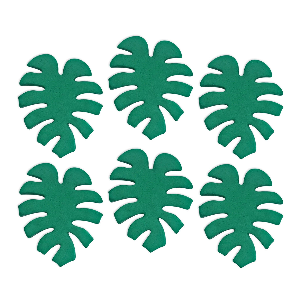 Anniversary House Tropical Leaf Sugar Toppers x 6
