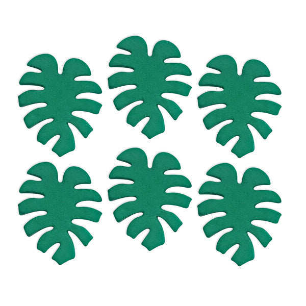 Anniversary House Tropical Leaf Sugar Toppers x 6